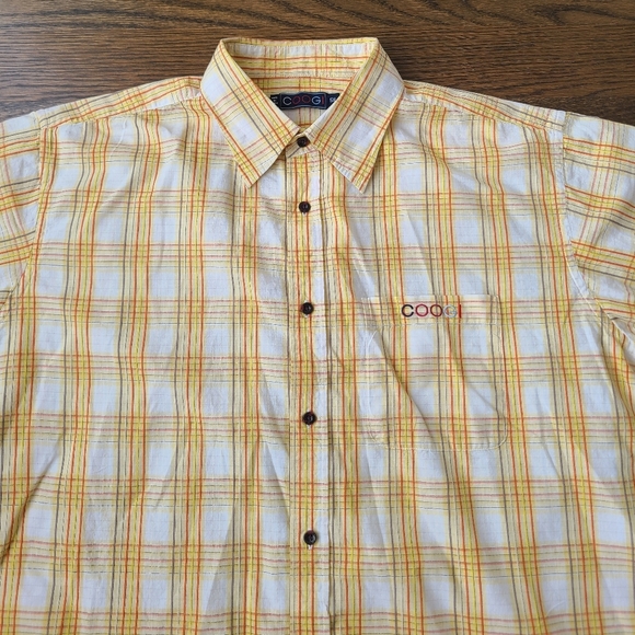 COOGI men's plaid shirt sz.5 XL buttons up - Picture 2 of 11